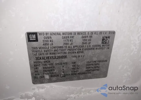 2018 GMC Terrain Slt from USA, damaged, VIN 3GKALVEX6JL268896